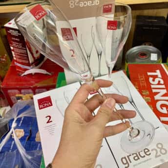 Ly Rona Grace 28 Champagne Flutes bộ 2 ly uống Champagne nhập khẩu