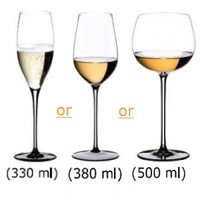 Riedel Sommeliers Black Tie cho vang trắng hoặc vang sủi – hộp 1 ly nhập khẩu châu Âu