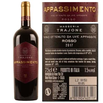 Vang Masseria Trajone Appassimento Ý